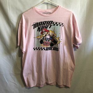 Official Nintendo Mario Kart Racing SS T-Shirt Light Pink Size L 2019